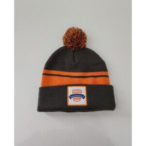 Whataburger Dr Pepper Beanie Orange Gray Pom Pom Basketball Tournament